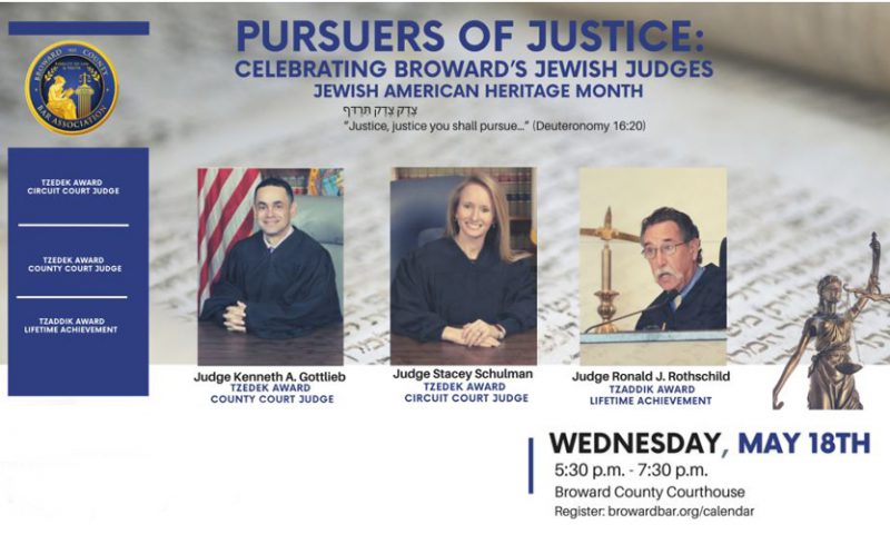 Courthouse Event – Pursuers of Justice: Celebrating Broward’s Jewish Judges