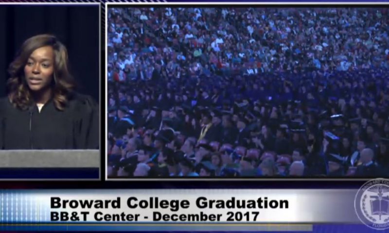 Judge Barner Gives Commencement Speech at Broward College Graduation