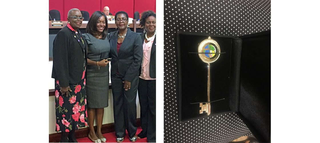 Judge Barner Receives Key to the City of Lauderdale Lakes