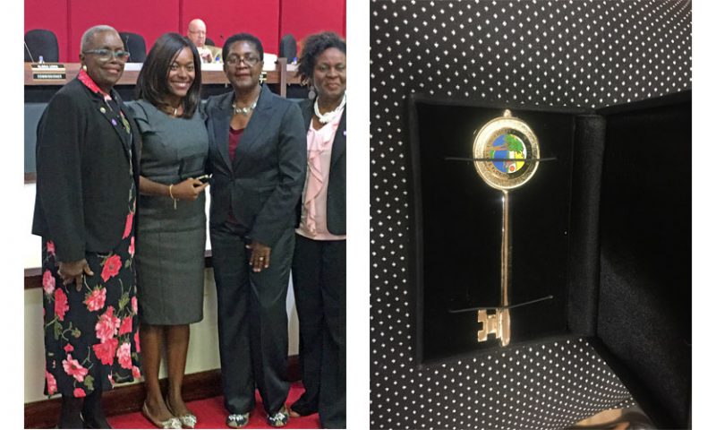 Judge Barner Receives Key to the City of Lauderdale Lakes