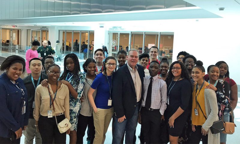School Tour Group Wowed by Local News Reporter