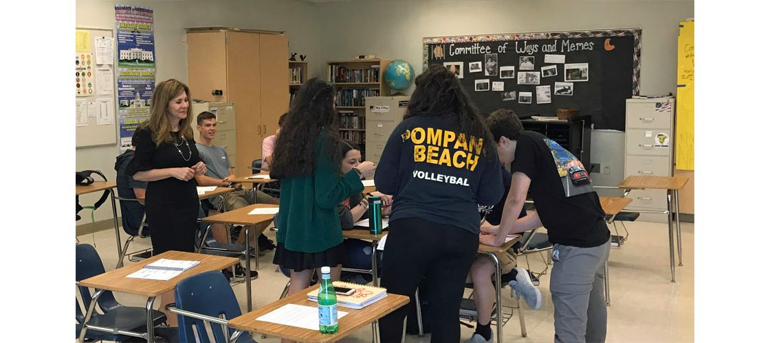 Judge Powell Visits Pompano Beach High Seniors