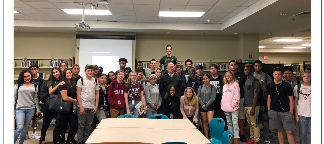 Judge Levenson Speaks with 10th Grade Civics Class