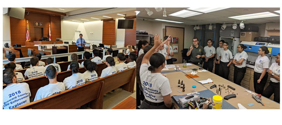 Broward County’s Law Enforcement Explorer Academy Visits Courthouse