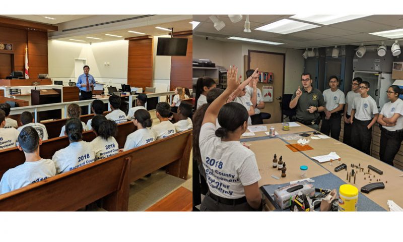 Broward County’s Law Enforcement Explorer Academy Visits Courthouse