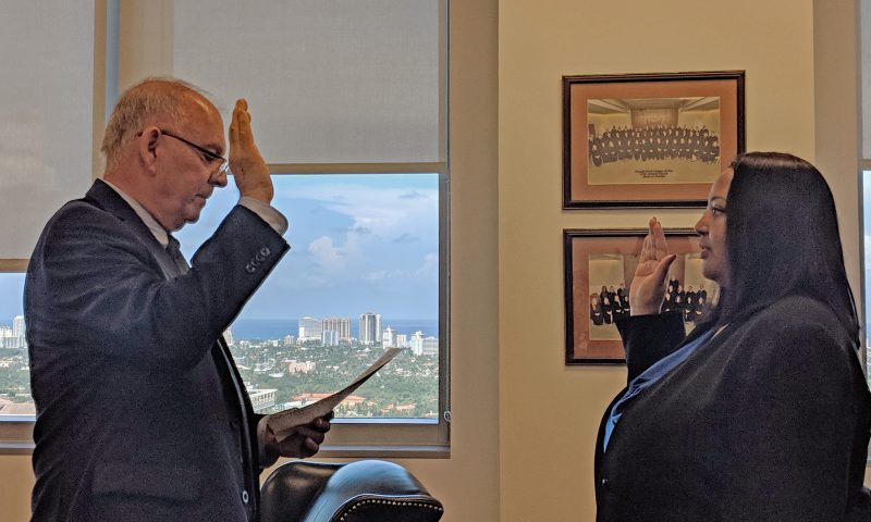 Chief Judge Administers Oath of Office to New County Judge Phoebee Francois