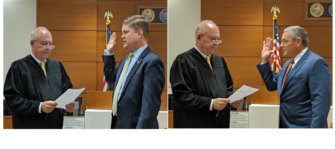 New Judges N. Hunter Davis and Peter Holden Sworn In