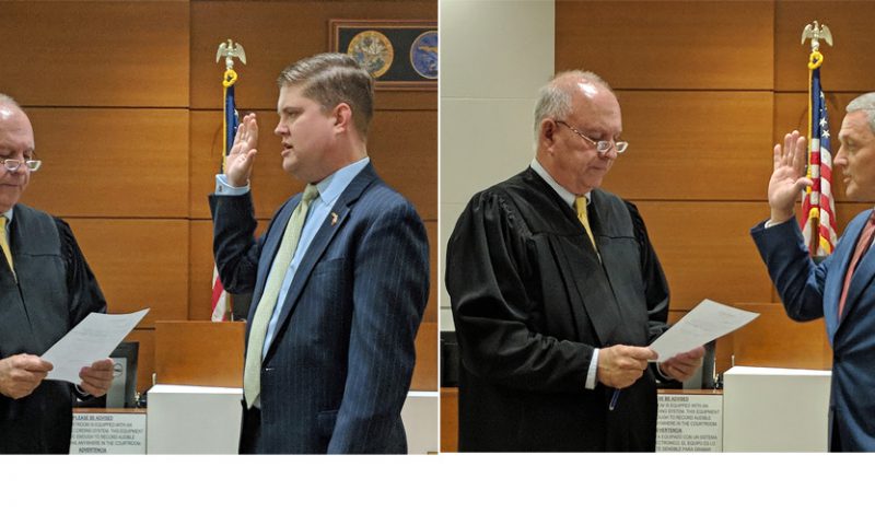 New Judges N. Hunter Davis and Peter Holden Sworn In