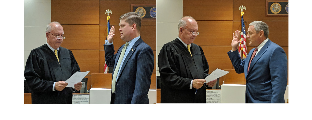 New Judges N. Hunter Davis and Peter Holden Sworn In Seventeenth