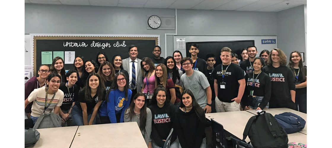 Judge Diaz Visits Cypress Bay Law Club