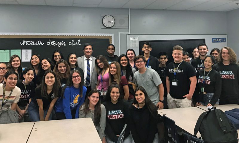Judge Diaz Visits Cypress Bay Law Club