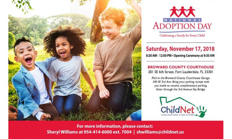 17th Circuit to Hold National Adoption Day Event, Saturday, November 17