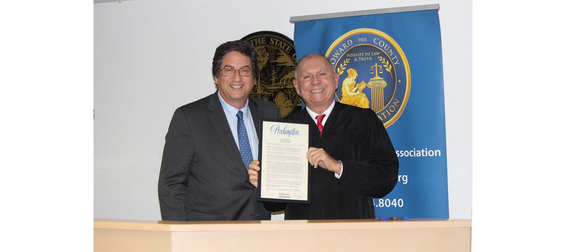 Proclamation Given to Judiciary by County Mayor