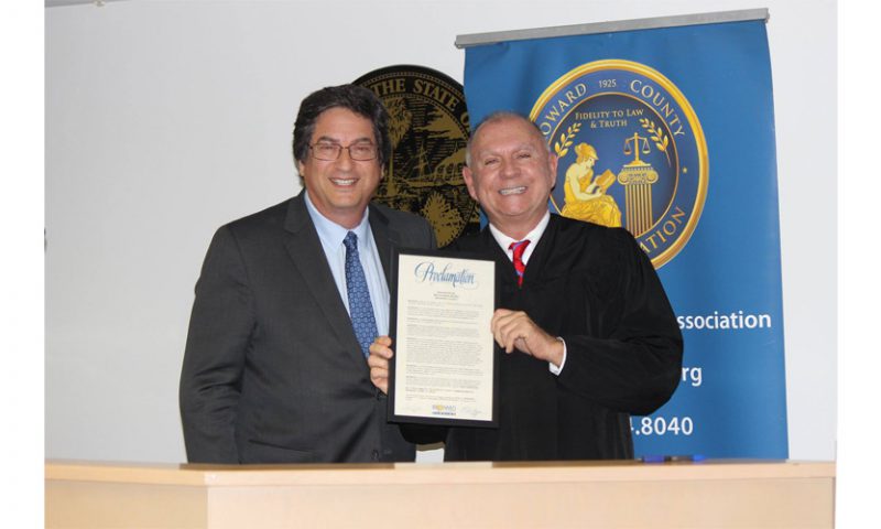 Proclamation Given to Judiciary by County Mayor