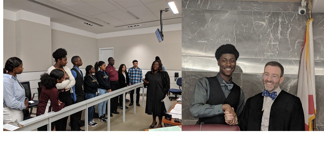 Criminal Justice Magnet Students Visit Central Courthouse