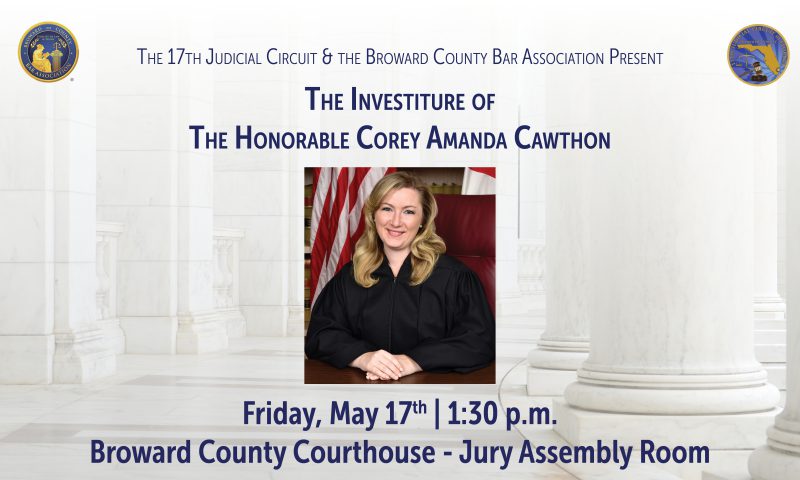 Investiture of the Honorable Corey Amanda Cawthon