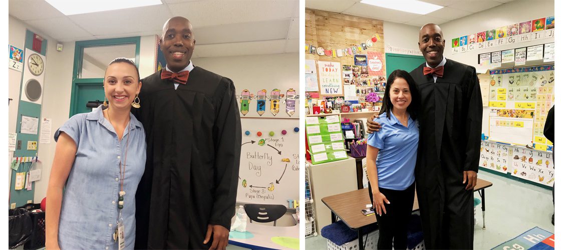 Judge Frink Visits Elementary School for Career Day