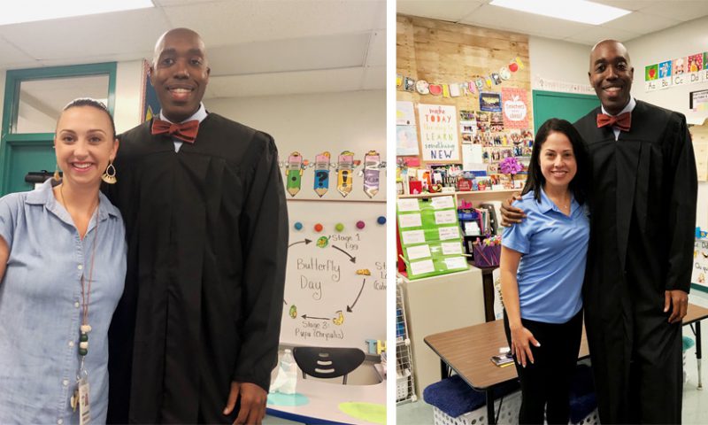 Judge Frink Visits Elementary School for Career Day