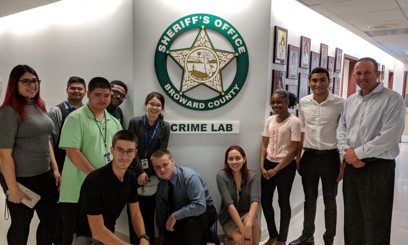 Taravella High School’s Police Academy Visits Central Courthouse