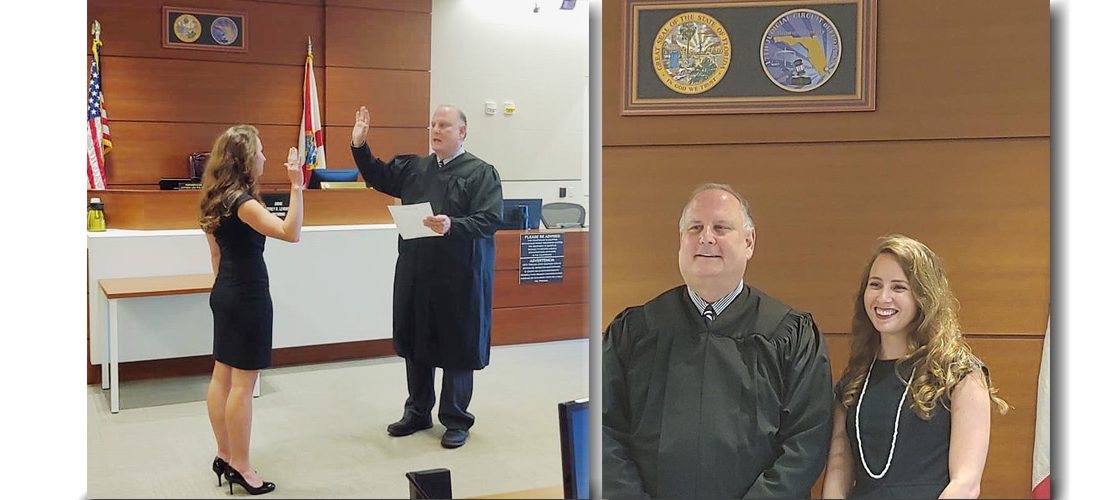 Judge Levenson Swears In Former Intern