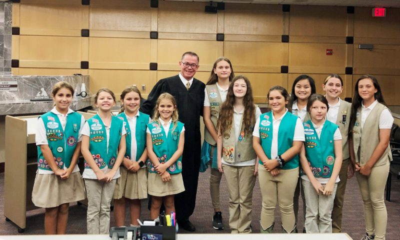 Girl Scouts Visit Central Courthouse