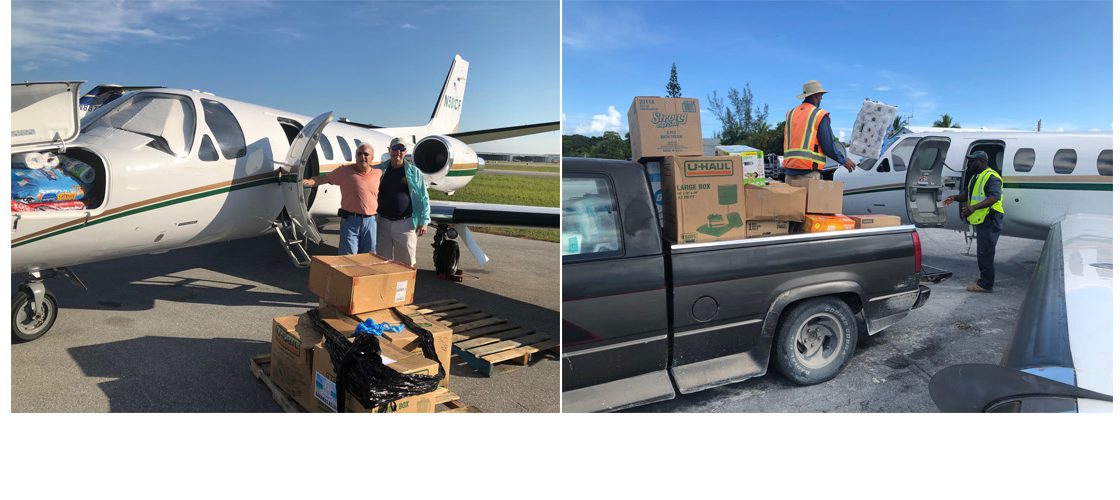 Judge Greene Flies Aid to Bahamas