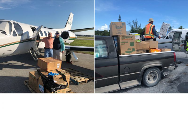 Judge Greene Flies Aid to Bahamas