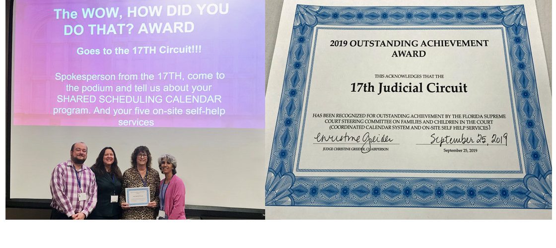 FLAFCC Honors Seventeenth Circuit with 2019 Outstanding Achievement Award