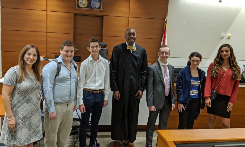 Judge Frink Spends Some Time with Students