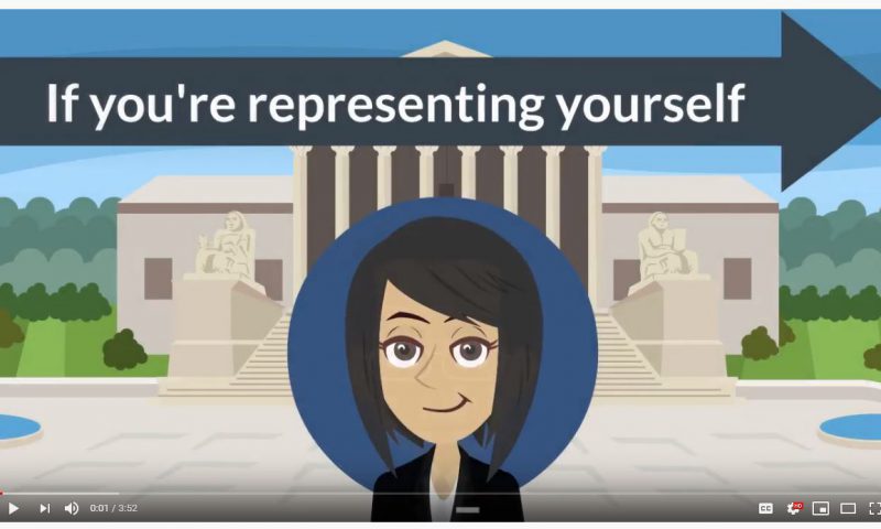 New Self-Help Video for Filing or Answering a Civil Complaint