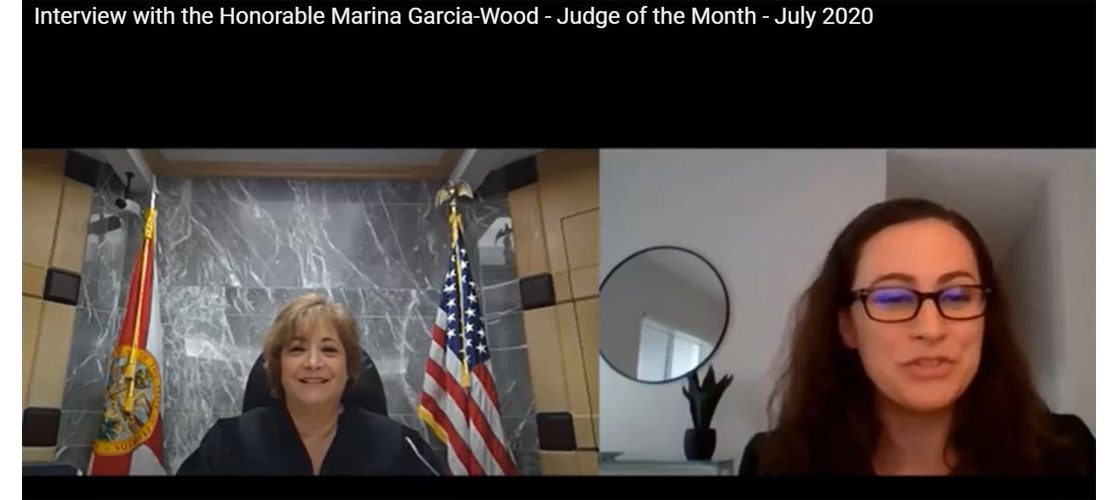 Judge Garcia-Wood Chosen as Judge of the Month by the Broward County Hispanic Bar Association