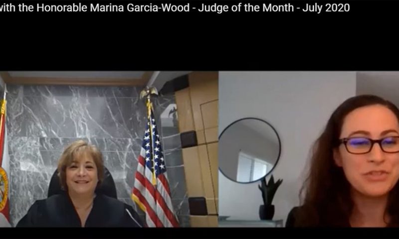 Judge Garcia-Wood Chosen as Judge of the Month by the Broward County Hispanic Bar Association