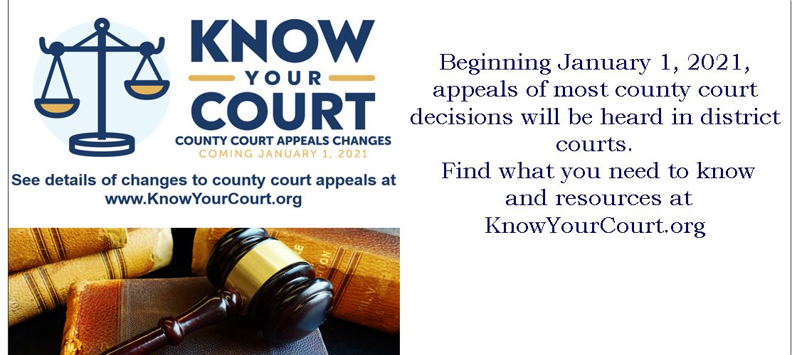 Know Your Court: County Court Jurisdictional Changes