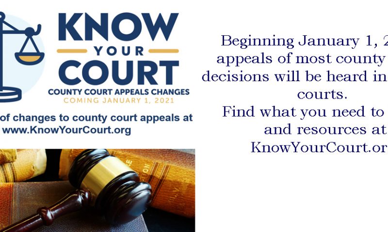 Know Your Court: County Court Jurisdictional Changes