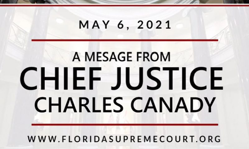 Florida Supreme Court Chief Justice Amends Rules for Entering Courthouses