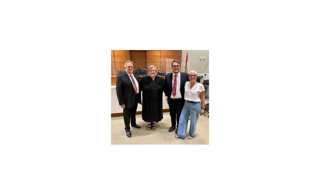 Judge Andrea Ruth Gundersen had the honor and privilege of administering the Oath of Attorney for The Florida Bar to Theodore Avi Weiss, Esq.
