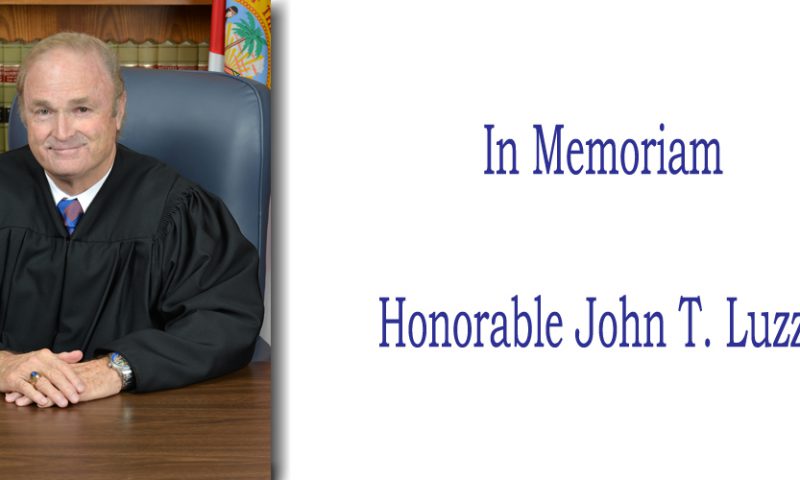 In Memoriam of the Honorable John T. Luzzo