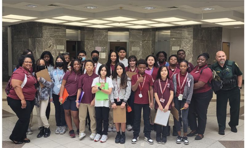 Attucks Middle School visits the 17th Judicial Circuit