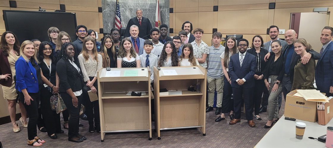 Pompano Beach Middle visits the 17th Judicial Circuit Courthouse