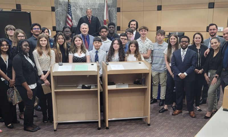 Pompano Beach Middle visits the 17th Judicial Circuit Courthouse