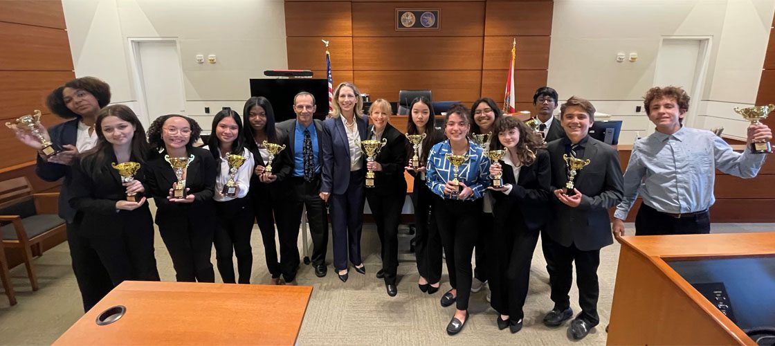 Nova Middle School versus Beachside Montessori in Mock Trial
