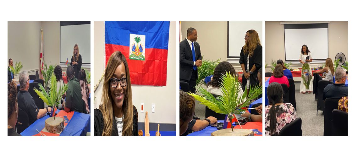 Judge Barner Presents for Haitian Heritage Month