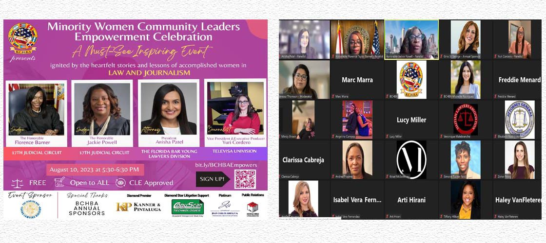 Judge Barner and Judge Powell Honored by Broward County Hispanic Bar Association