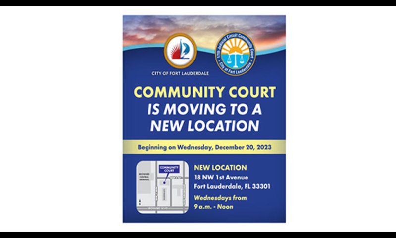 New Location of Community Court City of Fort Lauderdale