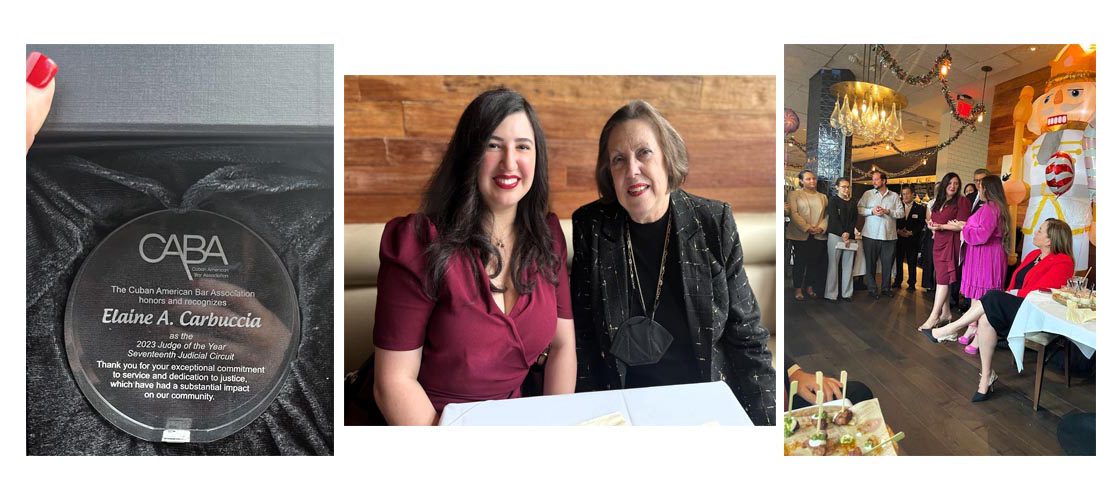 Judge Carbuccia Honored by CABA
