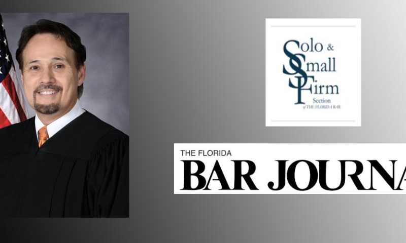 Judge Lee Co-Authors Article Published in Florida Bar Journal
