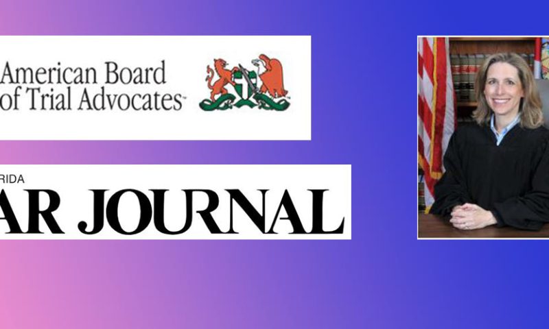Judge Singer Featured in the Florida Bar Journal