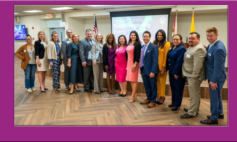 Judge Barner Leads Speed Mentoring