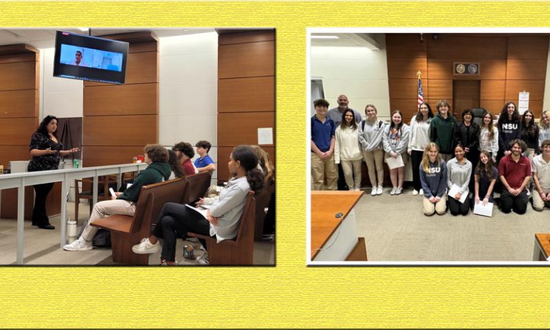 NSU Students Visit with Judge Lerner-Wren