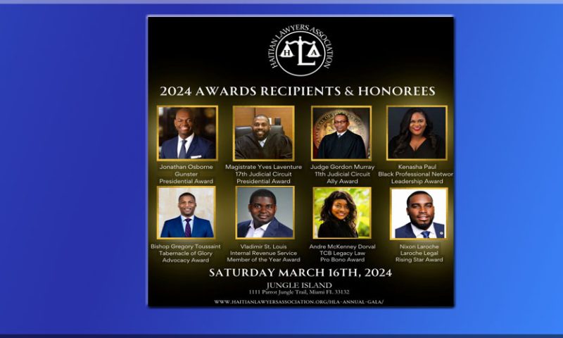 Magistrate Laventure Honored by Haitian Lawyers Association